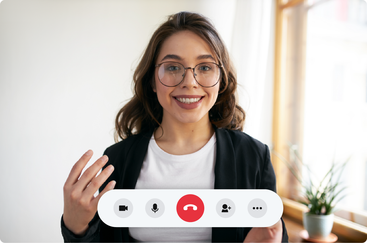 Femme pendant une consultation médicale vidéo